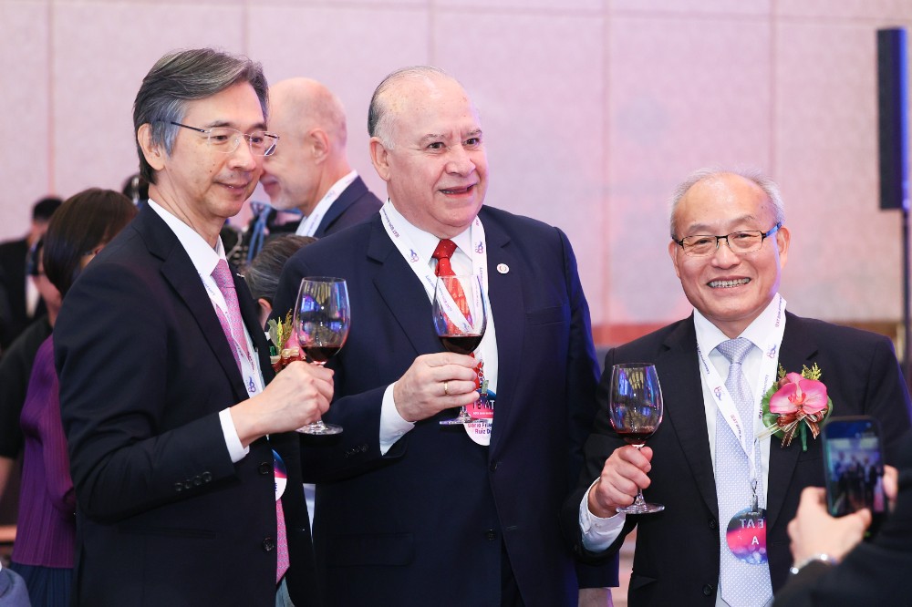 Paraguayan Ambassador with IEAT Chairman and Secretary General