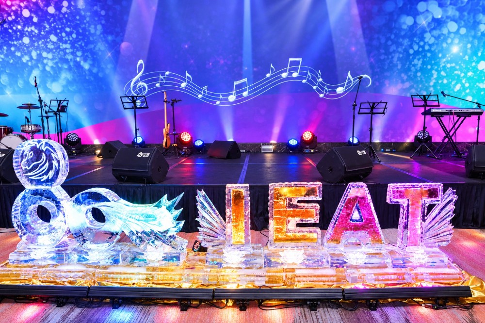 IEAT 80th Anniversary Commemorative Ice Sculpture