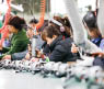 JIUJIANG CHINA-March 17, 2018: workers on the production line of electrical appliances company, Jiujiang, Eastern China  Workers can't relax for a minute, like robots in Chaplin's movie modern times 